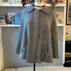 Scarlet Roos Tweed cape blazer jacket